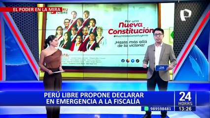 Congreso: reacciones por proyecto de Perú Libre que propone declarar en emergencia el Ministerio Público