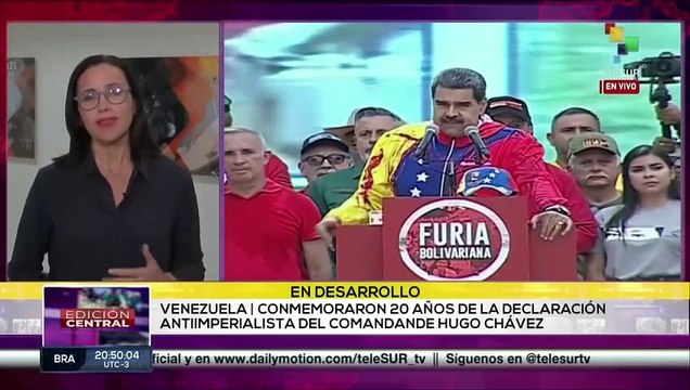Venezuela conmemora 20 año de declaración antiimperialista
