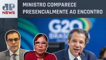 Haddad fala em “justiça tributária no mundo” em reunião do G20; Vilela e Dora Kramer comentam