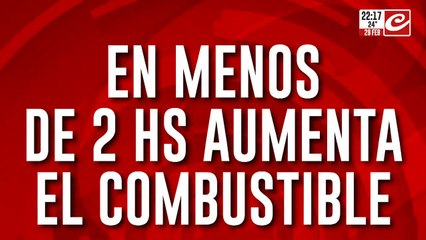 En menos de 2 horas aumenta el combustible: locura por cargar nafta