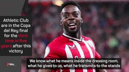Iñaki Williams delights Valverde as Bilbao return to cup final