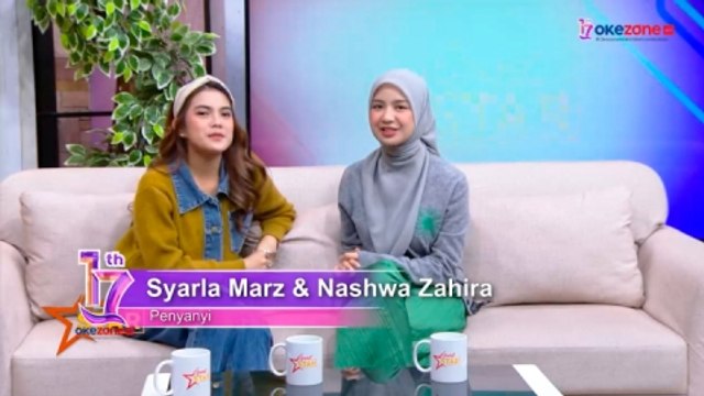 HUT KE-17 OKEZONE: Kompaknya Syarla & Nashwa Kasih Ucapkan Selamat Ultah Okezone