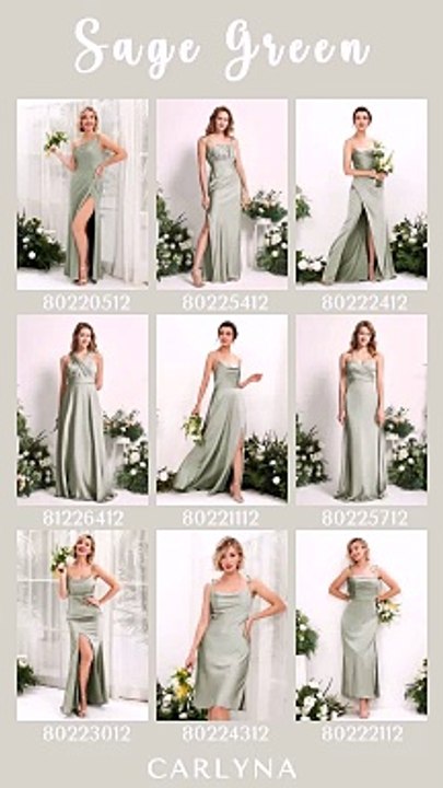 Step into elegance with our Sage Green Bridesmaid Dresses