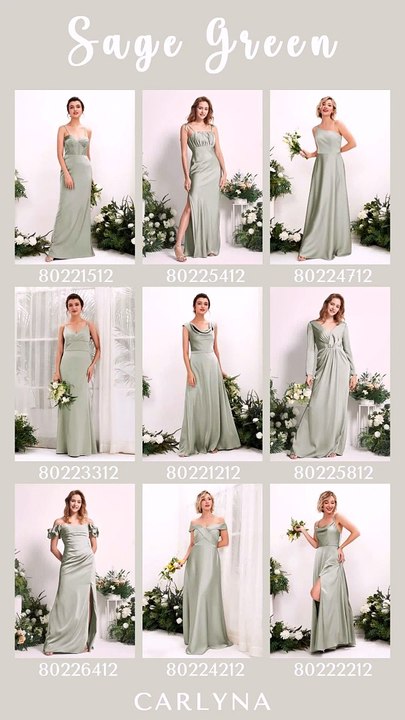 Step into style with sage green bridesmaid dresses.