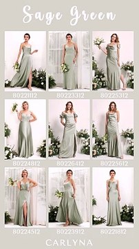 Find your perfect fit with free custom sizing on Sage Green Bridesmaid Dresses