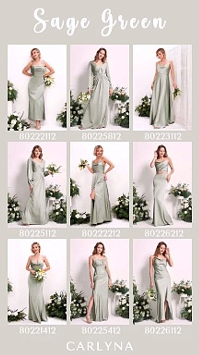 Step into style with sage green bridesmaid dresses.