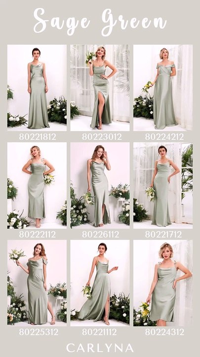 Say 'I do' to affordable luxury with our sage green bridesmaid dresses.