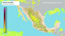 Räfagas de viento en km/h: fuerte viento este fin de semana en México
