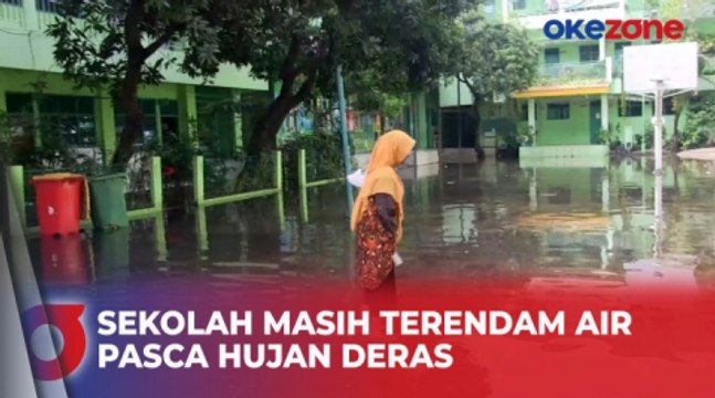 Sekolah di Jakarta Utara Masih Terendam Air Pasca Hujan Deras di DKI Jakarta