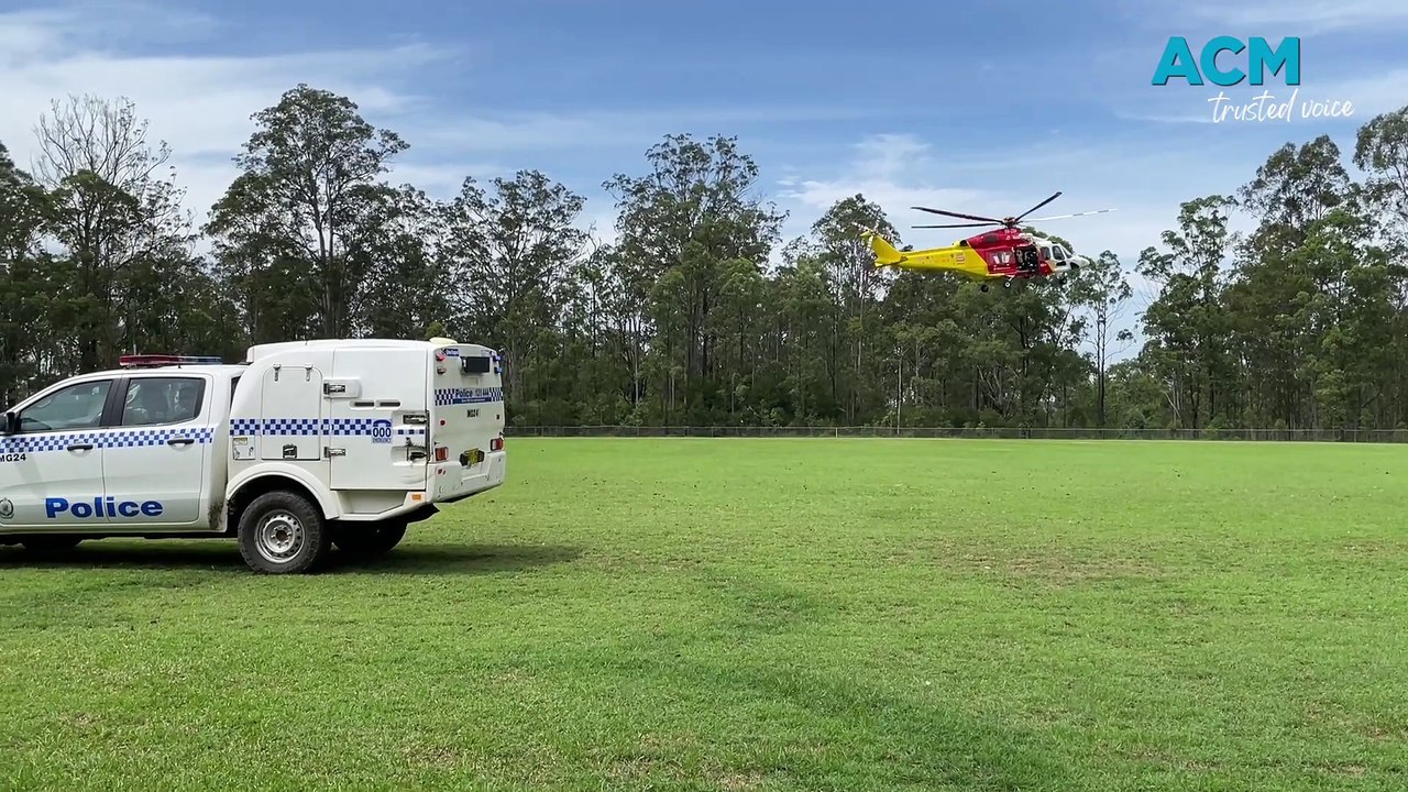 Westpac chopper at Tinonee, March 1, 2024
