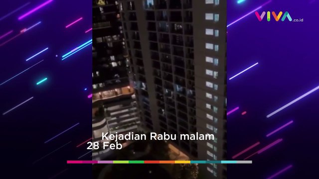 DETIK-DETIK Wanita Jatuh dari Lantai 23 Usai Didorong Pacar