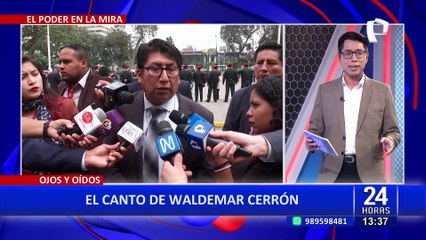 Congresista Waldemar Cerrón muestra su faceta como músico