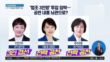 野 ‘법조 3인방’ 투입 임박…공천 내홍 뇌관으로?