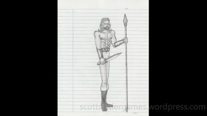 Barbarian Pencil Sketch Video #14 (03-01-2024)