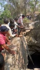 VIDEO:  कुएं में दिखा मगरमच्छ, दो घंटे मशक्कत के बाद रेस्क्यू