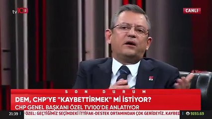 Özgür Özel açık açık söyledi! DEM'le kent uzlaşısını sağladık
