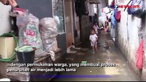 Pemukiman Berbatasan dengan Kali, Banjir di Jakarta Utara Belum Surut