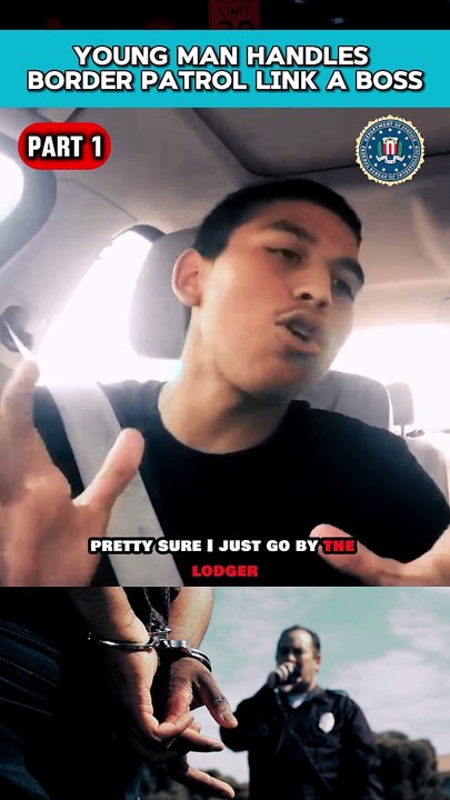 Young Man Handles Border Patrol Like A Boss  Part 1 @bulecitypolice #police #fbi #border #lawenforcement #rights