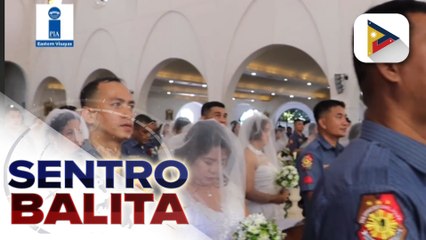 Nasa 50 na mga pulis at non-uniformed personnel ng PRO 8, sabay-sabay na ikinasal sa Tacloban City