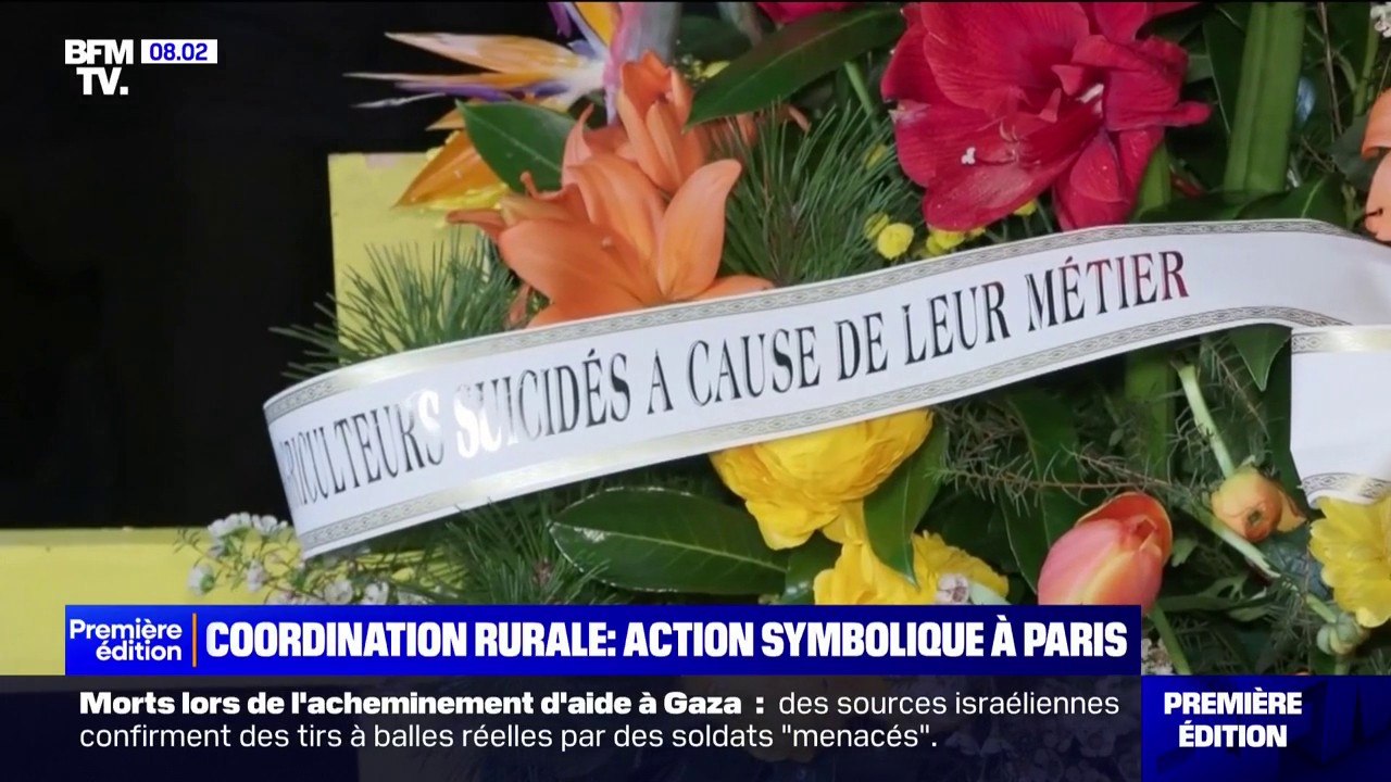 Colère des agriculteurs: à Paris, une action "forte et symbolique" de la coordination rurale