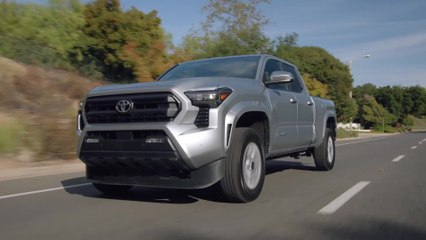 2024 Toyota Tacoma SR5 in Celestial Silver Metallic Driving Video