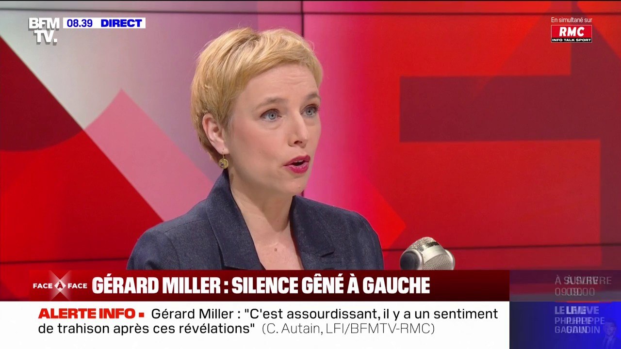 Affaire Gérard Miller: "c'est sidérant, il y a un sentiment de trahison" pour Clémentine Autain