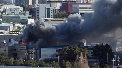 충남 천안 백석공단 자동차부품 공장서 불...4시간여 만에 꺼져 / YTN