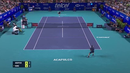 Acapulco - Rune qualifié pour les demi-finales