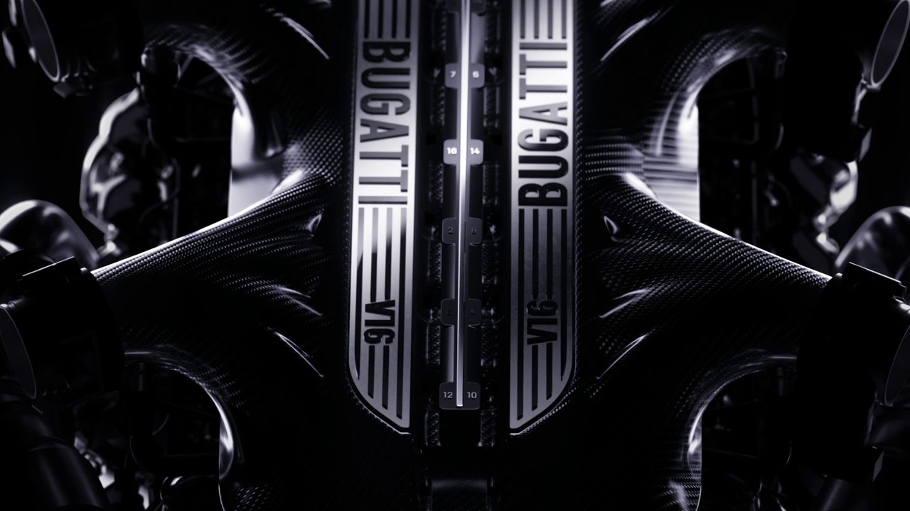 BUGATTI dévoile une tout nouveau moteur V16 hybride ! "Pour l'éternité"...