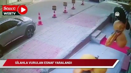 Beylikdüzü'nde iş yerinin camını silerken silahla vurulan esnaf yaralandı