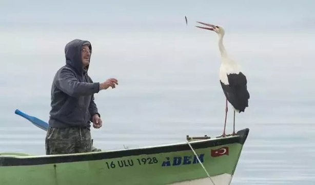 13 yıllık dostluk: Yaren Leylek ile Adem Amca yine bir arada