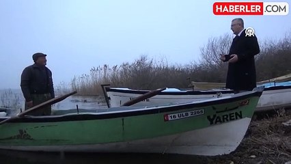 Yaren Leylek, 13. Yılında da Bursa'ya Geldi ve Balıkçı Adem Yılmaz'ın Kayığına Kondu