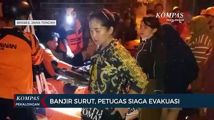Banjir Brebes Mulai Surut! Petugas Siaga Evakuasi, Warga Mengungsi ke DPRD
