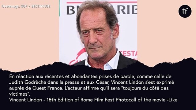 Vincent Lindon sur #MeToo : Je serai toujours du côté des victimes