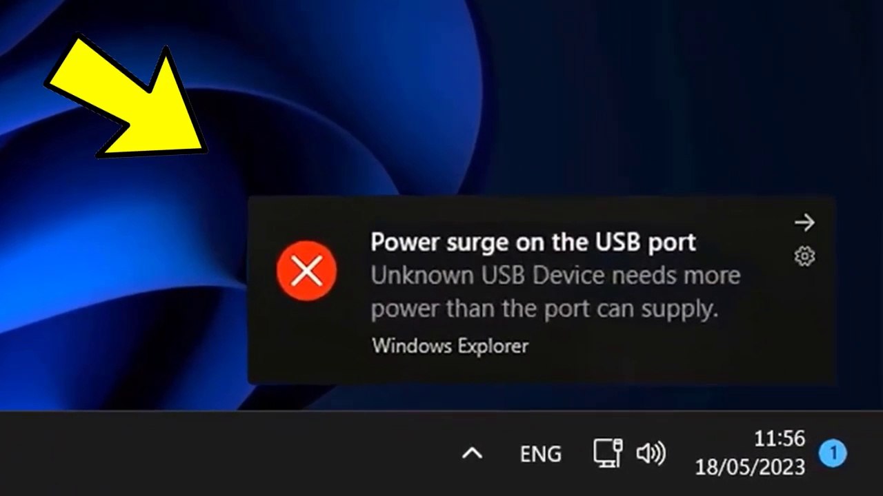 How To Fix Power Surge On The USB Port Notification Keeps Popping Up in ...