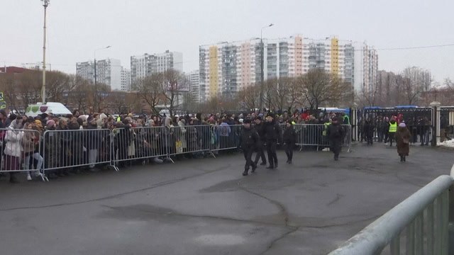 Mourners Gather In Moscow At Alexei Navalny Funeral