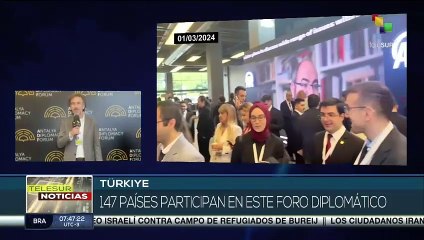 Inicia en Türkiye el 3er foro de diplomacia de Antalya
