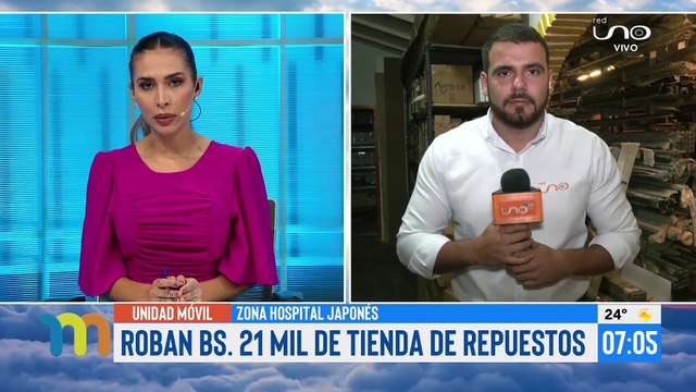 Robo en tienda de repuestos, se llevaron Bs. 21 mil