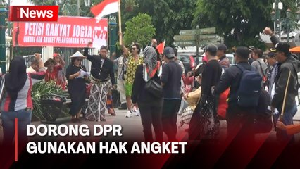 Nilai Pemilu Penuh Kecurangan, Elemen Masyarakat di Yogyakarta Demo Dorong DPR Gunakan Hak Angket
