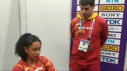 Las declaraciones de María Vicente tras romperse el aquiles