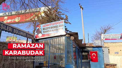 Atık kağıt toplayıcısı Karabudak Antep'te başkanlığa aday: 'Halkın içinden geldim, halkın desteğini bekliyorum'