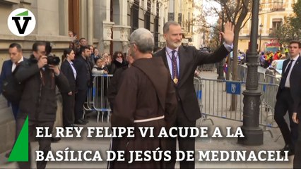 El rey Felipe VI acude a la Basílica de Jesús de Medinaceli para cumplir con la tradición