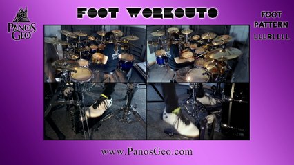 Drum Exercise | Foot Workouts (Part 236 - LLLRLLLL) | Panos Geo