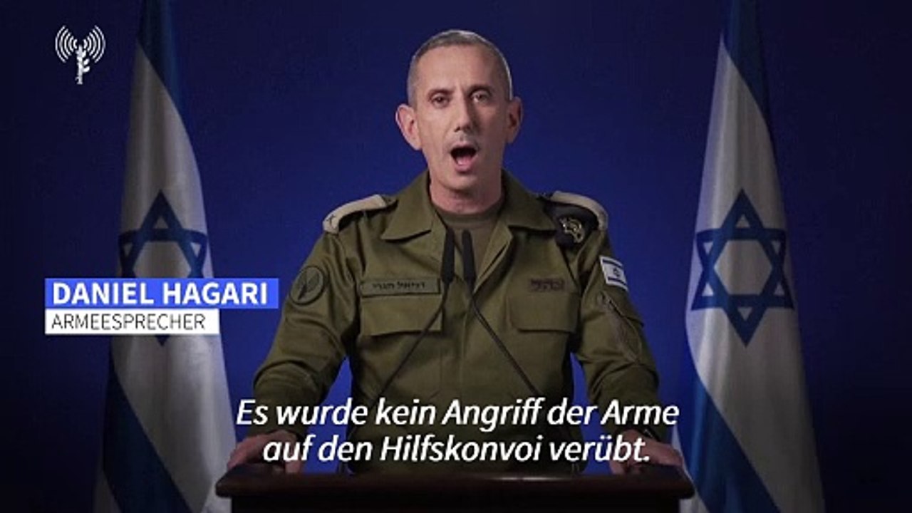 Tote bei Hilfskonvoi: Israels Armees weist Verantwortung zurück