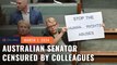 Australian senator who protested during Marcos’ speech censured by colleagues