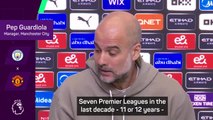 City's success won't last forever - Guardiola