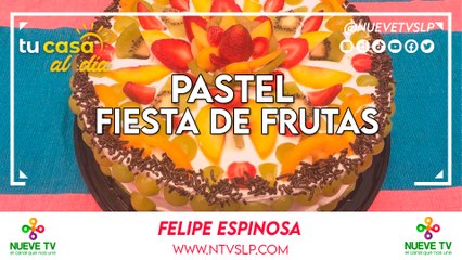Pastel fiesta de frutas