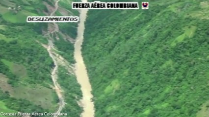 24-05-18 Fuerza Aerea sobrevolo la cota 410 en Hidroituango