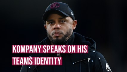 Vincent Kompany on how he adapts his sides identity for each game