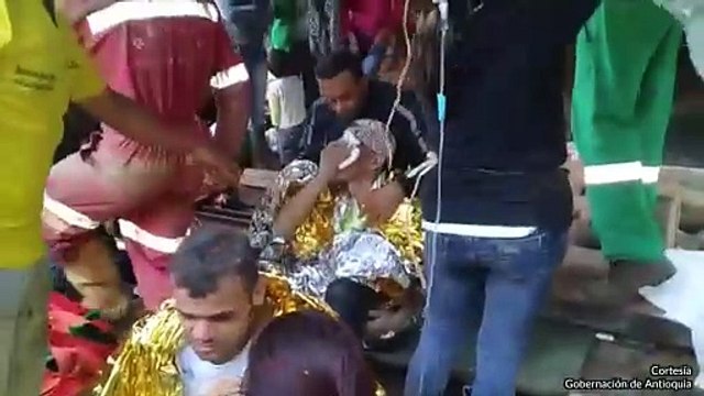 16-08-18 Con vida fueron rescatados los cuatro mineros que permanecieron atrapados desde el lunes